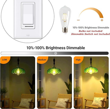 Glass Pendant Lights Kitchen Island, Green Glass Pendant Light, Vintage Pendant Light Fixtures, Hanging Lights Fixture for Kitchen Island Entryway Dining Room Bedroom Hallway