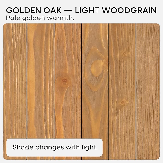 Homeforia 18 inch Golden Oak Floating Shelf, High End Solid Real Wood 18inch Small Floating Shelves for Wall Mounted, Oak Wooden 18in Floating Shelves, Heavy Duty Bracket, 18 X 6.5 X 1.75 in, Set of 4
