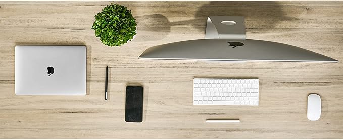 Kaboon 60x24 inches Tabletop, Solid One-Piece Desktop for Sit Stand Desk, Double Desks, L Desk DIY,Wood Countertop Home or Commercial Use,1 inch Thick, Light Oak, 23.62" D x 59.1" W
