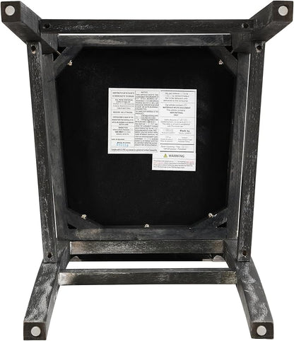 of 2 Bar Stools, 30.5 Inch. Fabric Upholstery and Rubberwood Frame. Retro Chairs for Kitchen Island, Bedroom, Dining. Soft Seating 2 30.5" Stools. Frame with Cozy Cushion. Kitchen, Dining Room.