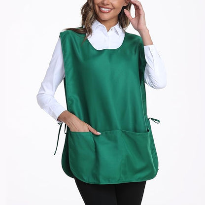 Xeoxarel Unisex Cobbler Apron with 3 Pockets, Adjustable Drawstring Waist, Professional Lightweight for Kitchen Salon Garden