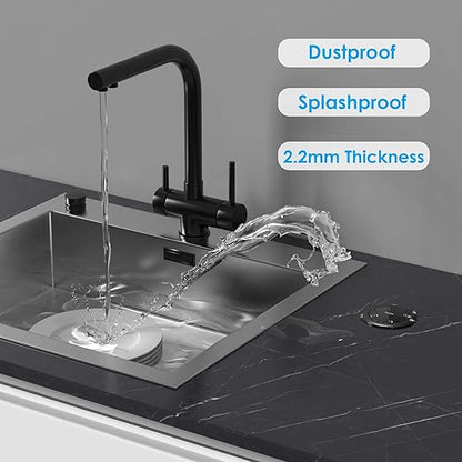 ANNQUAN 2 inch Space Saver Pop Up Outlet for Countertop with PD20W USB Ports,2 Outlets Tamper Resistant,Splashproof Pop Up Socket,Desk Power Grommet for Home Office Kitchen Black (ETL Listed)