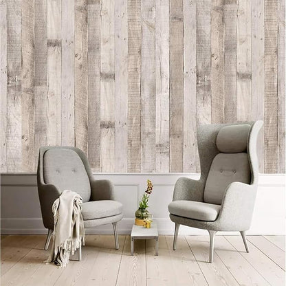 Art3d 15.8" x 120" (Pack of 1) Tile Sticker Vinyl Wood, Brown