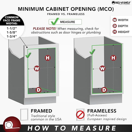 Rev-A-Shelf 8.75" Paper Towel Pullout Organizer, Wood Base Kitchen Cabinet Storage with Soft-Close Full Extension Slides, 448PTH-BCSC-8C
