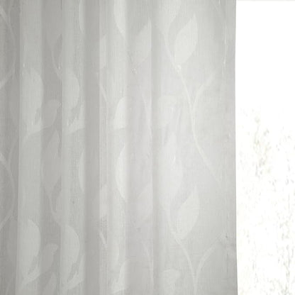 HPD Half Price Drapes Patterned Linen Sheer Curtains For Living Room 50 X 96 (1 Panel), Rod Pocket Window Curtains for Bedroom, Avignon Vine