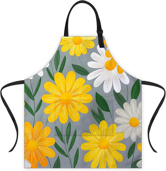 Apron Adjustable Waterproof with Two Deep Pockets Wowen men for Summer BBQ Pool Parties & Resorts