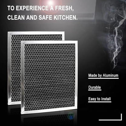 97007696 Range Hood Filter Charcoal Odour Filter for Range vent hood (8 3/4" X 10 1/2" X 3/8")-2 Pack by Cenipar