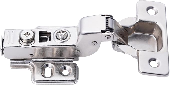 DecoBasics Inset Soft Close Cabinet Hinges for Kitchen Cabinets (10 Pcs)-105° Frameless Concealed Cabinet Door Hinge -6 Way Adjustability & Clip on Plate for Easy Installation