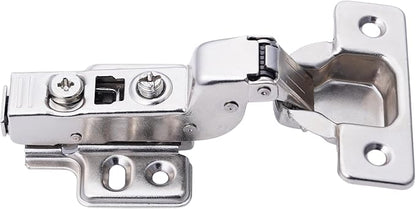 DecoBasics Inset Soft Close Cabinet Hinges for Kitchen Cabinets (10 Pcs)-105° Frameless Concealed Cabinet Door Hinge -6 Way Adjustability & Clip on Plate for Easy Installation