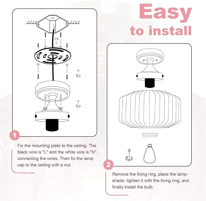 Vintage Gold Bathroom Ceiling Light Flush Mount Overhead Light with Purple Ribbed Glass Shade Industrial Ceiling Lamp for Hallway Foyer Porch Kitchen Bedroom