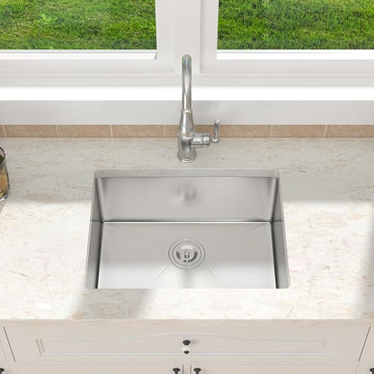 21 Inch Kitchen Sinks Undermount - 21 x 18 Inch Undermount Stainless Steel Bar Sink 16 Gauge Small Single Bowl Stainless Steel Outdoor Wet Bar & Prep Sink Basin 21 x 18 x 9 Inch