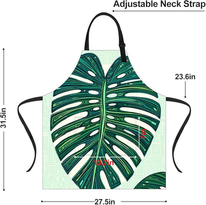 Apron Adjustable Waterproof with Two Deep Pockets Wowen men for Summer BBQ Pool Parties & Resorts