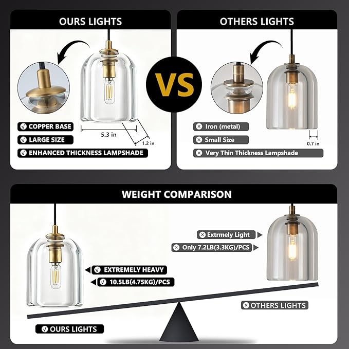 Crystal Pendant Light Kitchen Island Modern Black Pendant Light Height-Adjustable,Black Dimmable Pendant Lighting,Indoor Gorgeous Heavy Pendant Lights,E12 Bulb Included