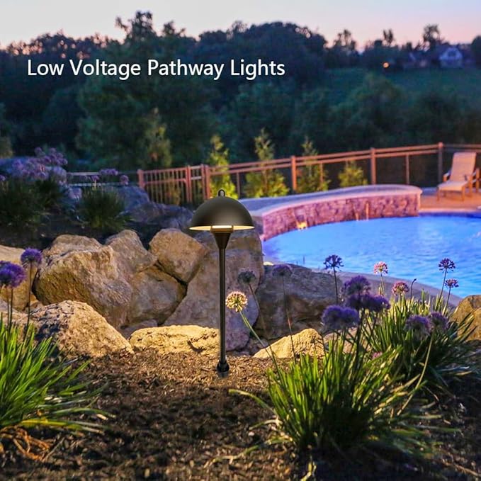 Arrownine Low Voltage Pathway Lights,Replaceable G4 LED Path Lights Outdoor Landscape Lighting Driveway Walkway Garden Yard Light Oil Rubbed Bronze Warm White Pack of 2
