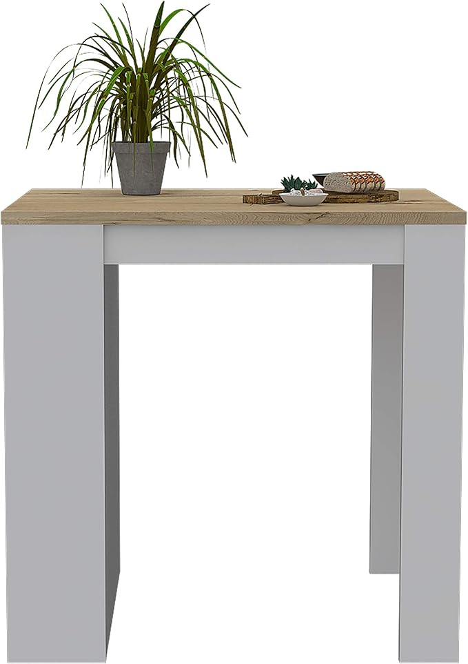 Tuhome Kitchen Island with Spacious Storage, Open Shelves, and Durable Worktop, Ideal for Kitchens, Dining Rooms, or as a Prep Station