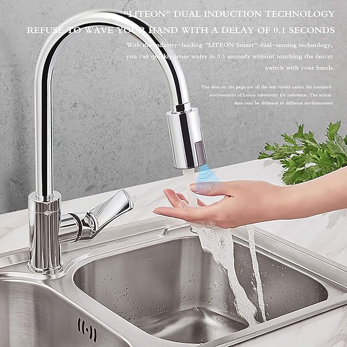 SS SUNSBELL Touchless Faucet Adapter, Touchless Bathroom Faucet with Automatic Sensor, M22 M24 Tap Nozzle