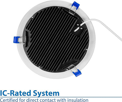 NICOR Lighting DLE821202KRDBK DLE Recessed Lighting Kit, 8, Black