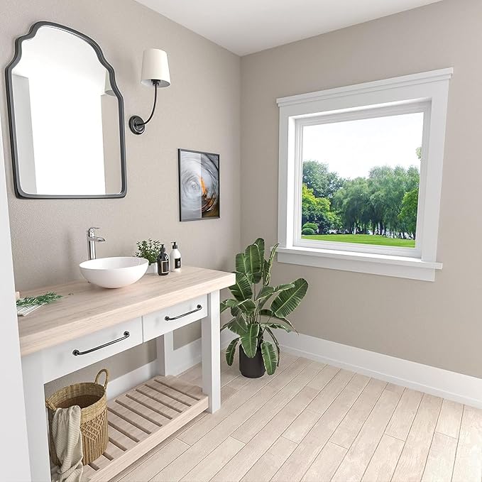 Mocoloo Vessel Sink 16'' x 16'' Bathroom Sink Countertop Small Ceramic Bathroom Sinks White Porcelain Vanity Bowl Above Counter Art Basin