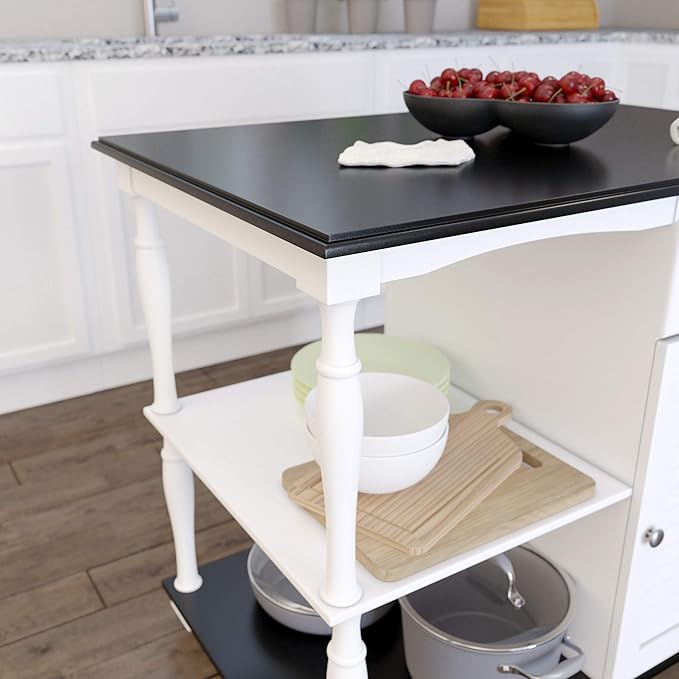 GOWE Muxlow Rolling Kitchen Island w/Storage