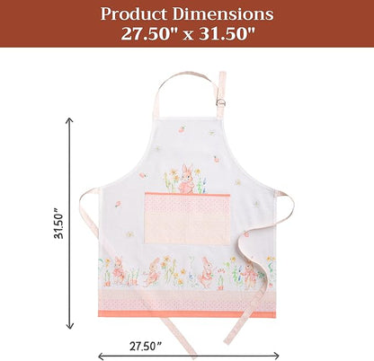 Maison d' Hermine 100% Cotton Apron for women with Pocket Kitchen Chef Apron for Men Cooking Mothers Day Gifts