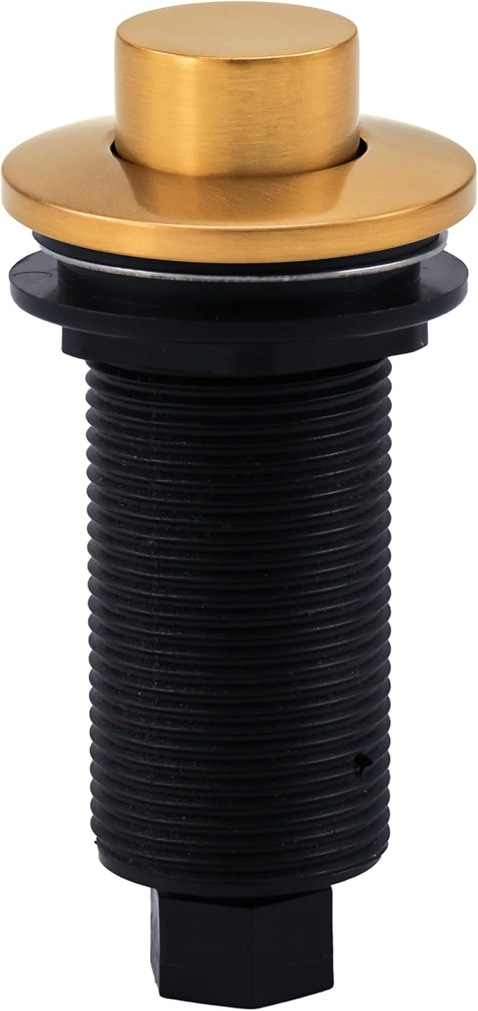 Westbrass ASB-RB3-18 Sink Top Waste Disposal Replacement Air Switch Trim Only, Raised Button, Brushed Bronze
