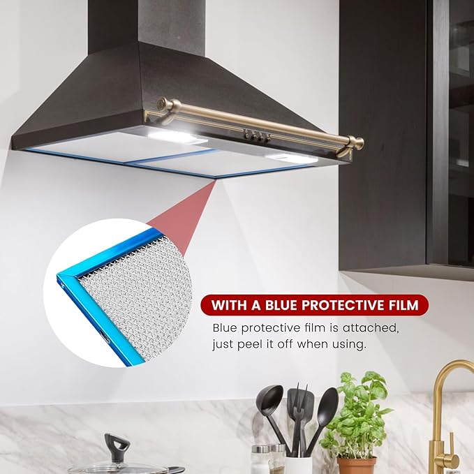 𝟮𝟬𝟮𝟲 𝙐𝙥𝙜𝙧𝙖𝙙𝙚𝙙 BPS1FA36 Aluminum Range Hood Filter by puxyblue 11-3/4" X 17-1/4" X 3/8" Replace WB02X10706 S99010300 AP5613213 Fit for Broan QS1 Series NuTone WS1 Series Kenmore 233 Series