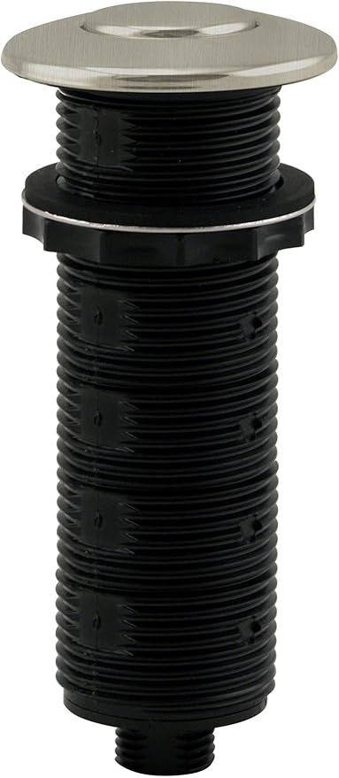 Westbrass ASB-B3-07 Sink Top Waste Disposal Replacement Air Switch Trim Only, Flush Button, Satin Nickel