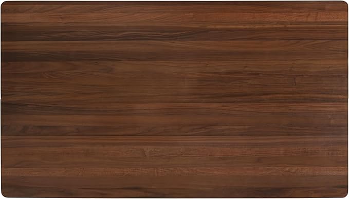 63" Scratch-Resistant Island Tables, Rustic Dining Table with Pedestal Base, Mid Century Dining Table for Kitchens & Apartments, Walnut