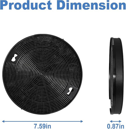 2 Pack W10272068 Range Hood Charcoal Filters, Compatible With Whirlpool KitchenAid Samsung Kitchen Hood, Replaces 1550120, 81550120, AH2367296, EA2367296, PS2367296, W11709671 Ventilator Filters