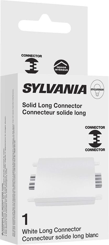 LEDVANCE Sylvania TruWave Natural Series Long Solid Connector for Under Cabinet Light System - 1 Pack, White (61811)