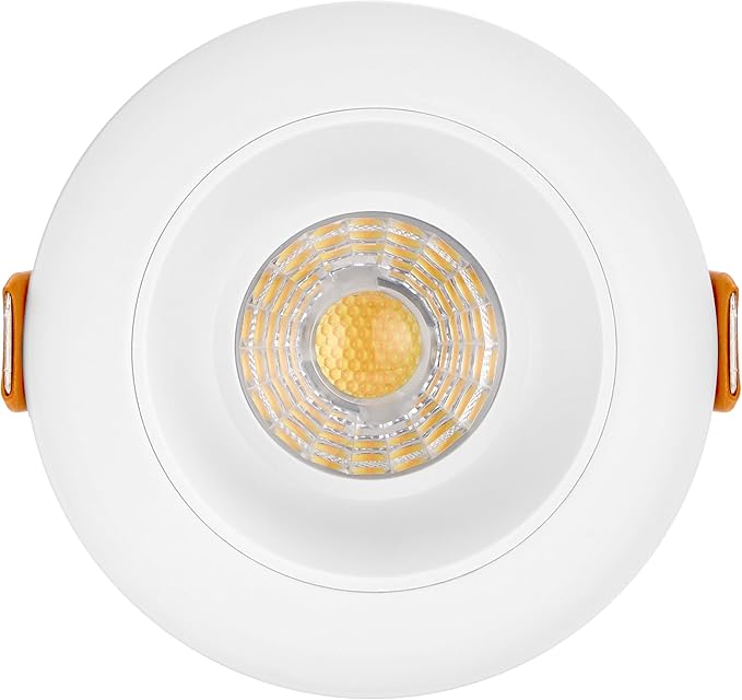 Maxxima 2 in. Ultra-Thin Recessed Anti-Glare LED Downlight - Canless IC Rated, 5 Color Temperature Selectable 2700K/3000K/3500K/4000K/5000K, Dimmable, Round White Trim, 90 CRI