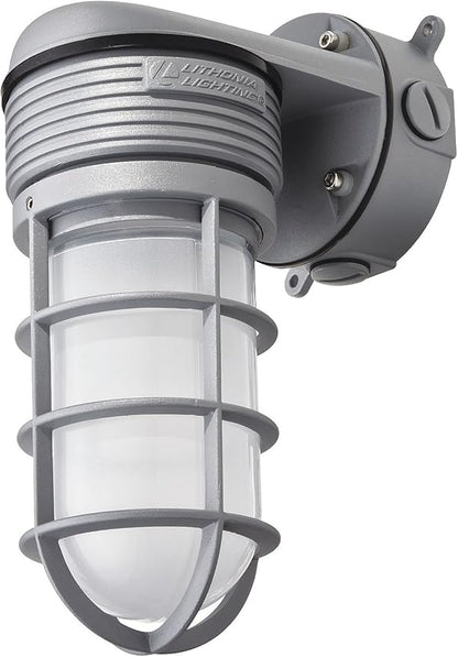 Lithonia Lighting OLVTWM M6 Wall Mount LED Vapor Tight, 600 lumens, 4000K, 15 Watts, 120 volts, Gray