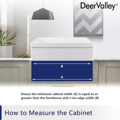 DeerValley 33 inch Workstation Kitchen Sink, White Fireclay Farmhouse Sink, Double Bowl Apron Front Deep Drop-in Undermount Sink with Workstation Accessories