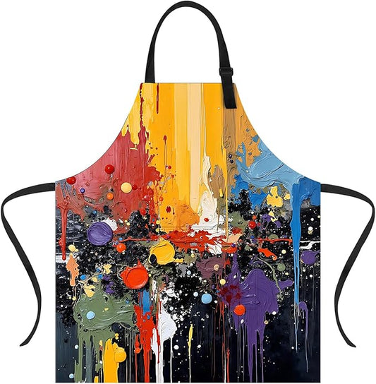 Apron Adjustable Waterproof with Two Deep Pockets Wowen men for Summer BBQ Pool Parties & Resorts