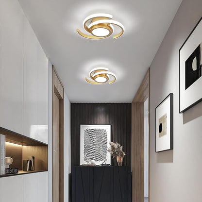 ADISUN LED Modern Ceiling Light,6000K Semi Flush Mount Ceiling Light Fixture,Unique Ceiling Lights for Living Room Bedroom Corridor Aisle Hallway Indoor Ceiling Lamp (D11 in*H2.9 in; 33W)