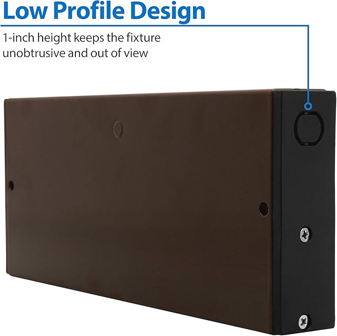 NUC-5 Series 8-inch Oil Rubbed Bronze Selectable LED Under Cabinet Light (NUC508SOB