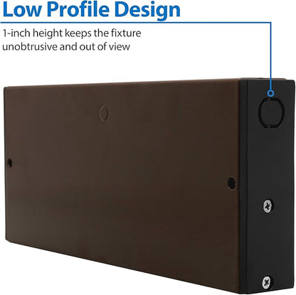 NUC-5 Series 8-inch Oil Rubbed Bronze Selectable LED Under Cabinet Light (NUC508SOB