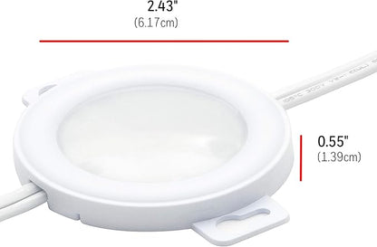 UltraPro LED Puck Lights, 3 Pucks, Under Cabinet Lighting, 2700K Warm White, 385 Lumens, Kitchen, Counter, Plug-in, Wired, Pre-Linked, 45415
