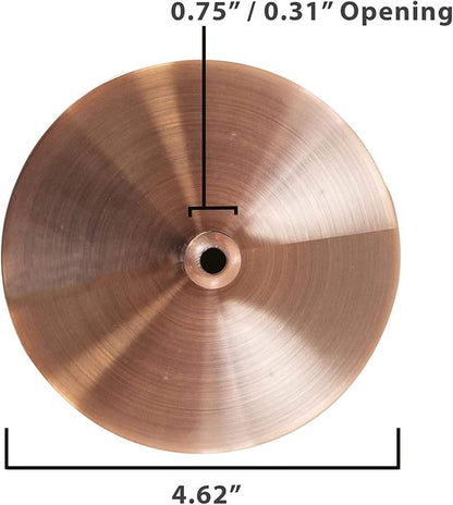 Royal Designs, Inc. Hanging Pendant Lighting, Vintage-Style Pull Chain Pendant Light Socket and Canopy, Antique Copper with Brown Rayon Fabric Cord