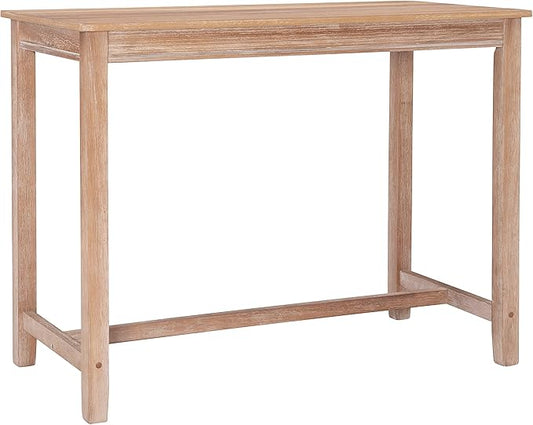 Linon Claridge Distresed 36 inch Tall Distressed Brown Wood Counter Height Pub