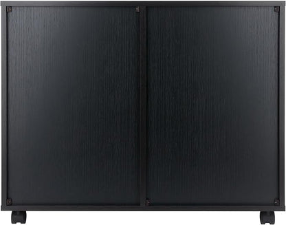 Winsome Halifax Mobile Storage Cabinet with Doors & Drawers, Stylish & Functional Home Storage Cabinet for Filing, Kitchen Organization, Moveable Furniture for Office, Dorms, Apartments