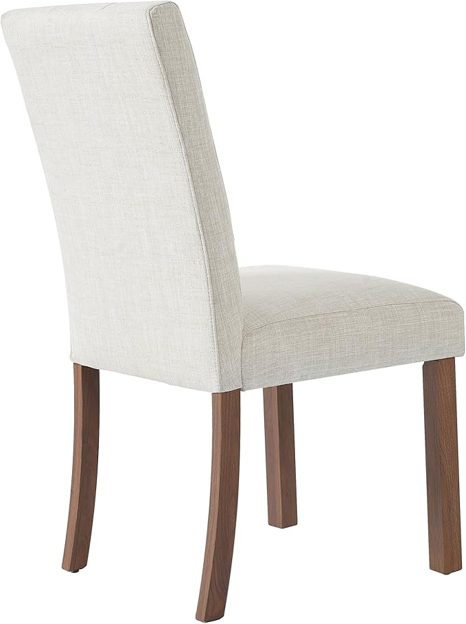 Merax Dining Chair Set of 4, Upholstered Chairs with Back and Wood Legs, Mid-Century Modern Accent Chairs for Kitchen Island Dining Room