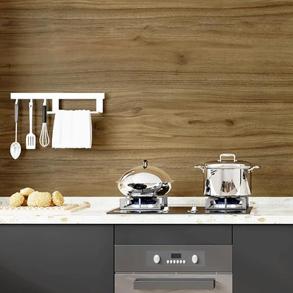 WESTICK Brown Wood Contact Paper Waterproof Kitchen Countertop Peel and Stick Wood Wallpaper Self Adhesive Wood Vinyl Wrap Removable Wood Grain Contact Paper for Cabinets Tables Desk 15.8" x 196"