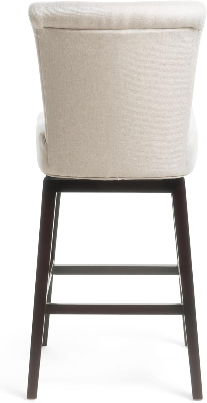 30.75 Inch Swivel Height Bar Stools, Wood Frame,Fabric Sponge Cushion and Upholstered Bar stools,Simple Style bar Chair Bar Chairs for Kitchen Island,Bedroom,Dining Room.