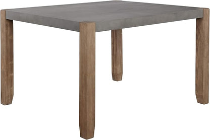 Alaterre Furniture Newport Dining Table Set, Concrete Gray