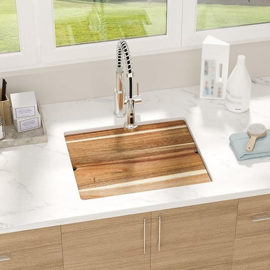 21 Laundry Sink Undermount - 21x19x12 Inch Laundry Utility Sink 12 Inch Extra Deep Single Bowl 16 Gauge Stainless Steel Kitchen Sinks Utility Room Sinks Workstation Basin