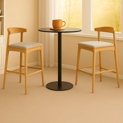 Mid-Century Modern Design 24" Counter Stools,Upholstered Counter Stools with Legs for Kitchen Island，Dining Room