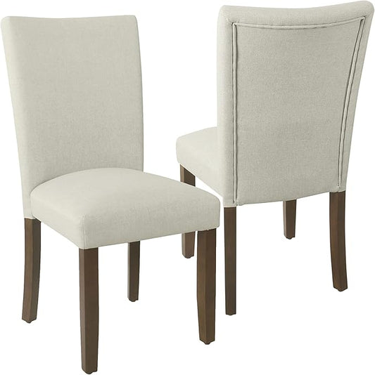 HomePop Classic Parsons Dining Chair - Gray Woven (Set of 2)