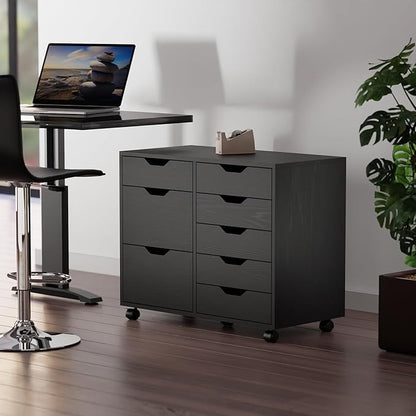 Winsome Halifax Mobile Storage Cabinet with Doors & Drawers, Stylish & Functional Home Storage Cabinet for Filing, Kitchen Organization, Moveable Furniture for Office, Dorms, Apartments