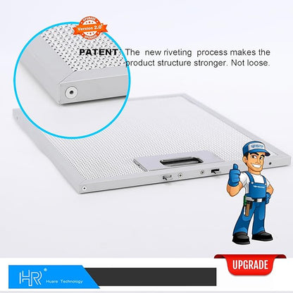 Upgraded Range Hood Filter Replacement 9x10.25Inch (230x260mm) 4-Layer S97018029 Aluminum Mesh Hood Vent Filter, HR Huare Technology Grease Filter, fits Broan B5 Series, Alternative 1932913, 2pack